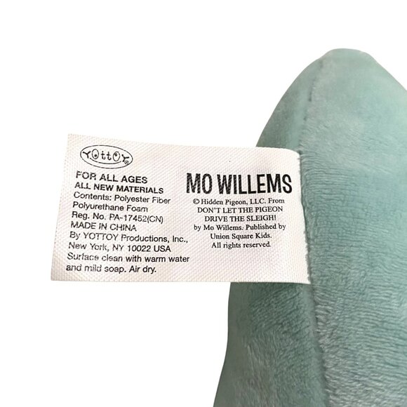 Kohls Cares Mo Willems Pigeon Wearing Holiday Hat Plush 10" Shelf Sitter Bird - Picture 7 of 7